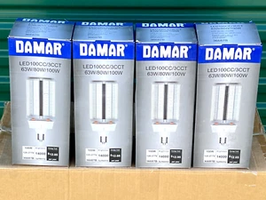 FOUR 100W LED CORNCOB DAMAR LED100CC / 3CCT / 63W / 80W / 100W - Picture 1 of 12
