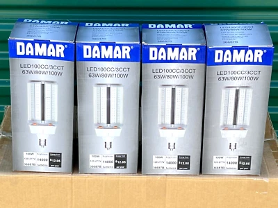 FOUR 100W LED CORNCOB DAMAR LED100CC / 3CCT / 63W / 80W / 100W - Image 1 of 4