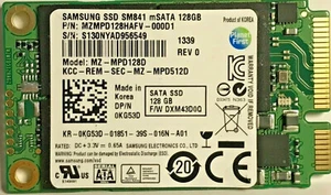 Samsung SSD SM841 mSATA 128GB Solid State Drive - MZ-MPD128D - Picture 1 of 1