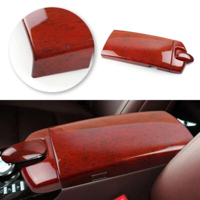 For Mercedes Benz S Class W221 08-12 Red wood Texture Center  Armrest Box Cover - Imagem 1 de 4