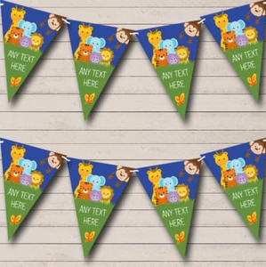 Cute Jungle Animals Baby Shower Banner - Picture 1 of 1