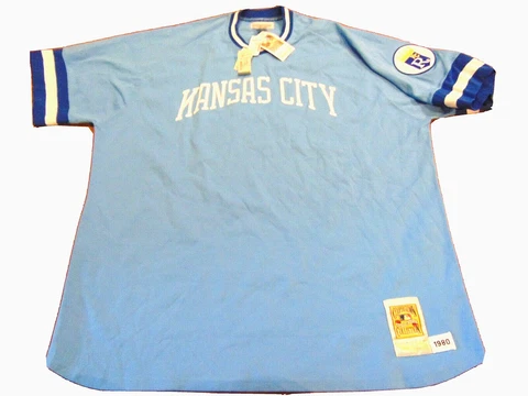 MITCHELL & NESS MLB 1980 KANSAS CITY ROYALS GEORGE BRETT AUTHENTIC JERSEY 4XL 60 Cover