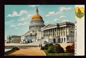 WASHINGTON DC US Capitol ca 1910s People Shield postcard - Picture 1 of 2