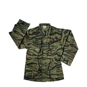 Camisa Chaqueta RipStop Tiger Stripe Algodón Rayas Vietnam De Colección Ejército de Estados Unidos Talla L - Imagen 1 de 3