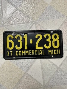 Michigan 1937 Nummernschild Werbung - Bild 1 von 4