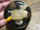 Vtg Lucite Paperweight Souvenir Pikes Peak Colo Alt 14110 Rocks Suspended Inside