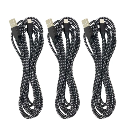 3 Pack 10Ft USB Charger Cable For Apple iPhone 14 13 12 11 XR 8 7 Charging Cord - Image 1 of 4