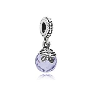AUTHENTIC PANDORA MORNING BUTTERFLY LAVENDER & CLEAR BRAND NEW #791258LCZ DANGEL