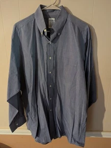 Brooks Brothers Dress Shirt Mens 16 1/2 - 5 Relaxed Fit Button Down Non Iron - Picture 1 of 9