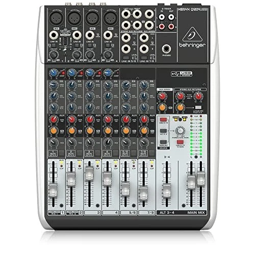 Behringer Analog Mixer 12 Channel 1 Knob Comp/USB Audio Interface XENYX Q1204USB - Image 1 of 4