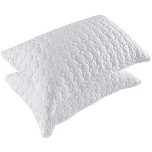 Pillow Shams Queen Size Set of 2 Ultra Soft Breathable Quilted Pillow Cases 2... - Picture 1 of 9