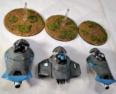 I-Kore Void 1.1 Unit of 3 Metal Skimmers 28mm Painted - Image 1 of 4