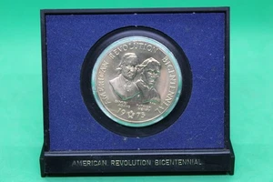 1973 American Revolution Bicentennial - Samuel Adams Patrick Henry - Bronze - Picture 1 of 3
