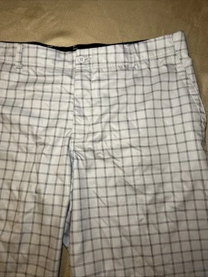 Pantalones Cortos Nike Golf Elastizados Dri-Fit Poliéster a Cuadros Gris Rayas Para Hombre 40 Activos Foto 1 de 4