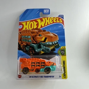 2025 Hot Wheels Experimotors 4/10 HW Ultimate T-Rex Transporter (Orange) #156 - Picture 1 of 3