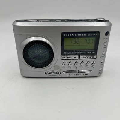 Sharper Image Travel Soother 20 Radio Alarm Clock SI621 Tested Works - Image 1 of 4