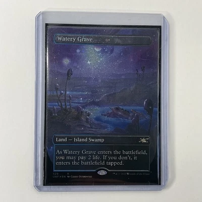 MTG Watery Grave (529) *Galaxy Foil* Unfinity MT/NM Free Shipping - Image 1 of 4