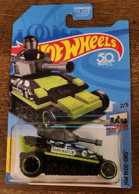 Hot Wheels Grey Camo Tanknator Assault Tank 50th Anniversary Treasure Hunt - Image 1 of 2