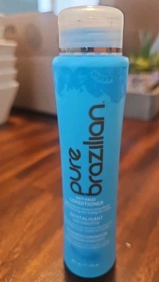 Acondicionador anti-frizz brasileño puro 13,5 oz abierto (S1) Foto 1 de 4