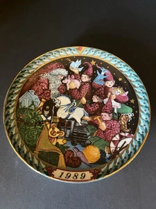 1989 Bing & Grondahl Santa Claus Collection Plate Santa’s Workshop 1st Edition - Bild 1 von 6