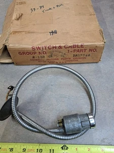 1  NOS 1933 - 34 Chevrolet  Ignition Switch & Cable GM 1853749 Electrolock - Picture 1 of 9