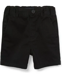 The Children's Place Boys Sandwash Uniform Stretch Chino Shorts-size 10 Black - Picture 1 of 3