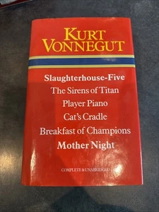 6 Novels by Kurt Vonnegut (HC/G) Slaughterhouse, Sirens, Player Piano, Breakfast - Picture 1 of 4