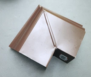 (8 Pk) Amerimax 5 in. Brown Aluminum K-Style Outside Gutter Miter 2520219 - Picture 1 of 4