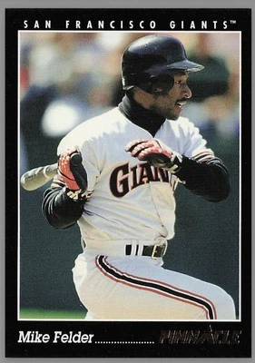 1993 Pinnacle #148 Mike Felder San Francisco Giants Baseball - Image 1 of 2