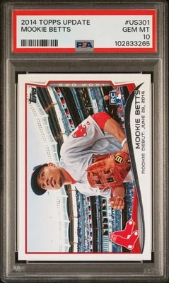 2014 TOPPS UPDATE #US301 MOOKIE BETTS PSA 10 - Image 1 of 2