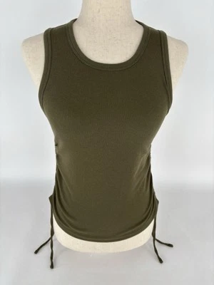 Regata Feminina Old Navy Ultralite Verde Oliva Laços Gola Redonda Tamanho Pequeno - Imagem 1 de 4