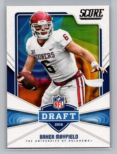 2018 Score Baker Mayfield Oklahoma Sooners NFL Draft Rookie #17 9625 - Imagen 1 de 2