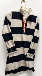Vtg NAUTICA GIRLS STRIPED LONG SLEEVE DRESS L 14/16 UEC RARE - Picture 1 of 8