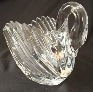 Gloria Vanderbilt Crystal Swan ~ 24% Lead Crystal Vintage West Germany 1980s - Picture 1 of 10