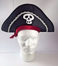 Pirate Hat Skull Costume Child Size Halloween Dress Up Play Theater Acting Kid