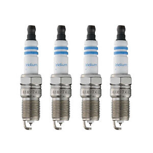 Bosch Set of 4 Double Iridium Spark Plugs For Oldsmobile Ford Mazda Buick Chevy