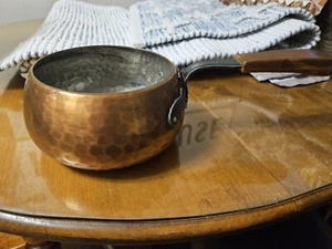 GEHÄMMERTES KUPFER SWISS MADE S10 KESSEL KOCHTOPF 5,5" - Bild 1 von 3