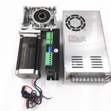 Worm Gear Gearbox Stepper Motor Nema23 RV3015:1 L56mm 3A 2Phase for CNC Router