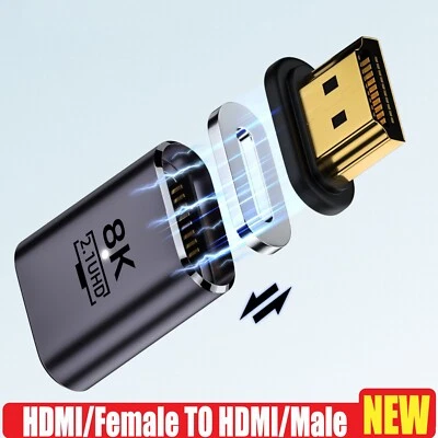 Magnetic separation/closing HDMI 2.1 Adapter  HDTV Converter Connector 8K@60Hz - Image 1 of 4
