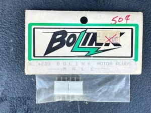 Bolink Racing RC Motor Plugs MALE WHITE #BL4239 FACTORY SEALED - Picture 1 of 6