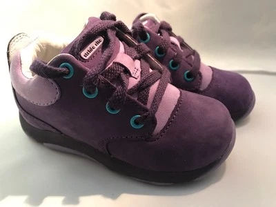 Zapatos Stride Rite de cuero nobuck púrpura para bebés talla 6 medianos Foto 1 de 4