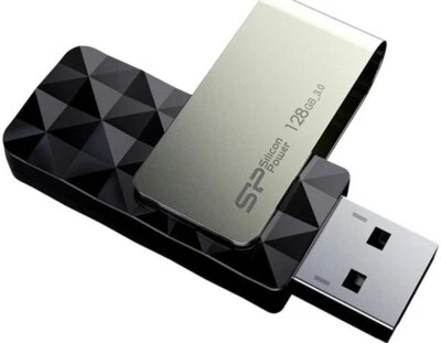 Silicon Power 128GB Blaze B30 USB 3.0 Flash Drive Model  SP128GBUF3B30V1K - Image 1 of 4