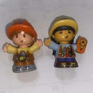 Fisher Price Little People Set 2 Bauarbeiter Junge Mädchen Figur KOSTENLOSER VERSAND! - Bild 1 von 1