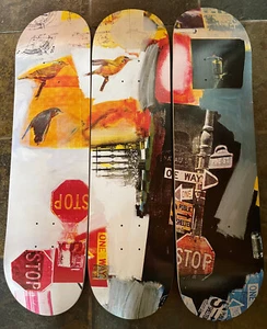 Robert Rauschenberg Skateroom Triptych, "Overdrive," 2017 - Picture 1 of 2