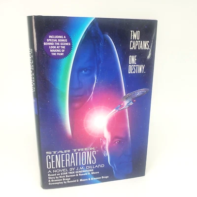 Star Trek Generations by J. M. Dillard 1994 Hardcover First Edition - Image 1 of 4