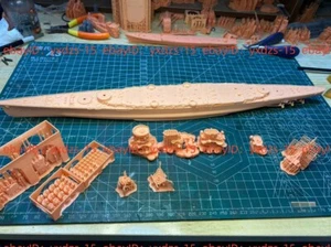 3d Printed kit 1/700 Ijn Dashan Battleship(full Hull/waterline) - Picture 1 of 6
