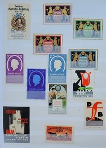 Collection of Original Vintage Exhibition and Advertising Stamps / Labels (10) - Imagen 1 de 1