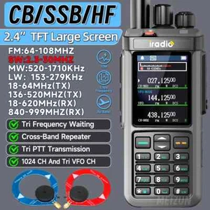 UV-98 PLUS Multi Band 10W Cross Band Ripetitore 2.4" Schermo Grande Walkie Talkie Nuovo - Foto 1 di 34