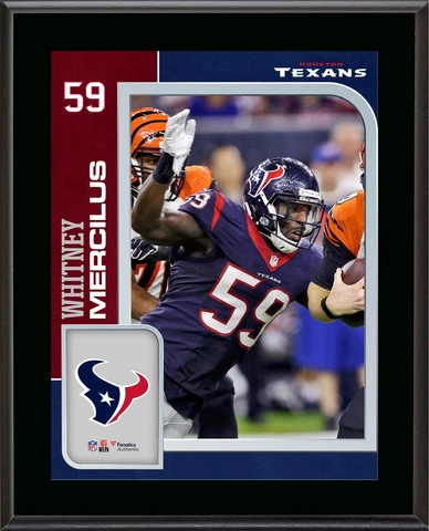 Whitney Mercilus Texans 10.5x13 Player Plaque - Fanatics Cover