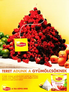 LIPTON TEA AD #3 RARE OUT OF PRINT FOREIGN MAGAZINE AD - Picture 1 of 1